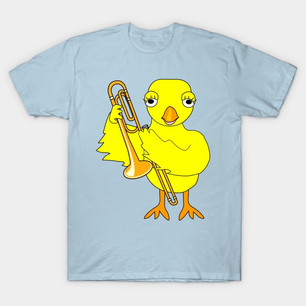 Trombone Chick T-Shirt by Barthol Graphics